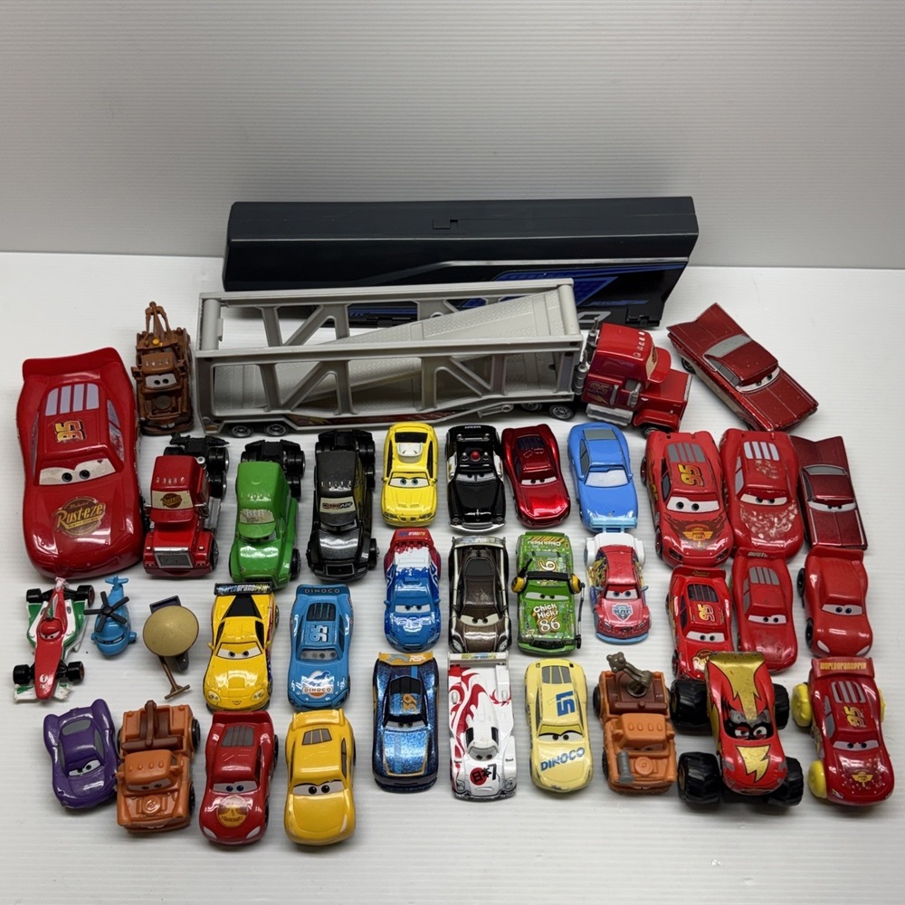 Disney Pixar Cars Mixed Lot of 35+ Bundle Diecast Plastic Figures